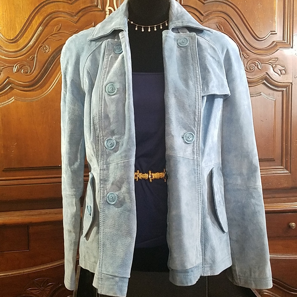 LIKE NEW VINTAGE DESIGNER GENUINE LEATHER JACKET